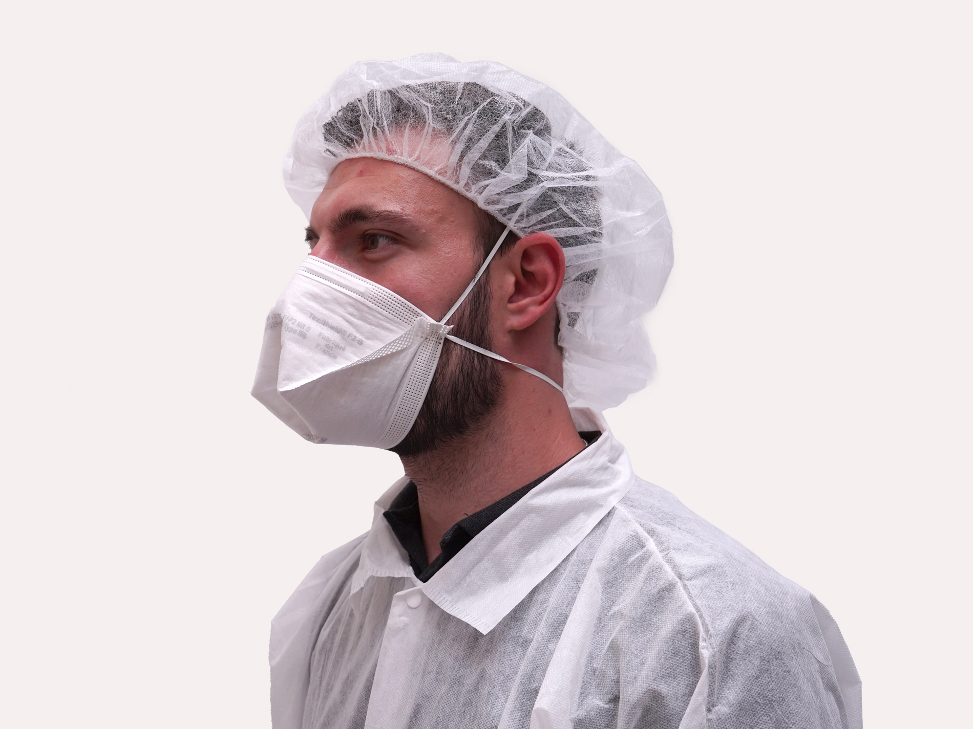 Masque TexiShield® FFP2 NR D / Type IIR • Usage médical • EN149+EN14683